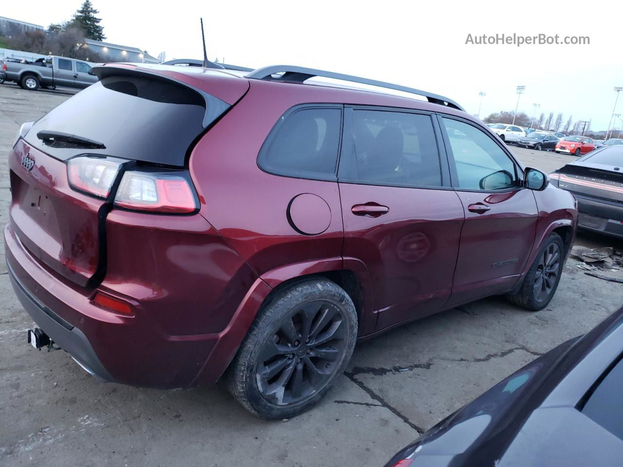 2019 Jeep Cherokee Limited Бордовый vin: 1C4PJMDX9KD383393