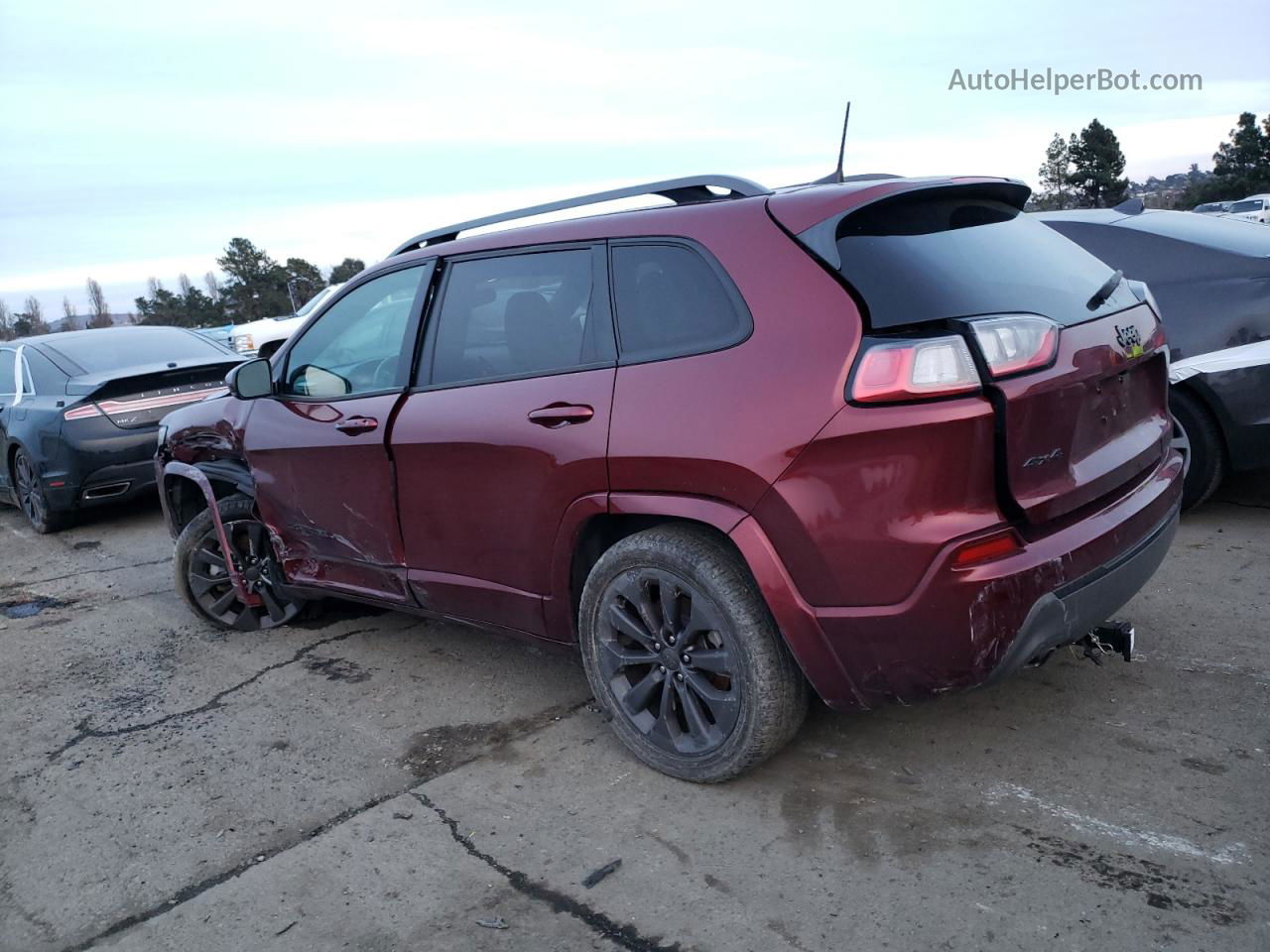 2019 Jeep Cherokee Limited Бордовый vin: 1C4PJMDX9KD383393