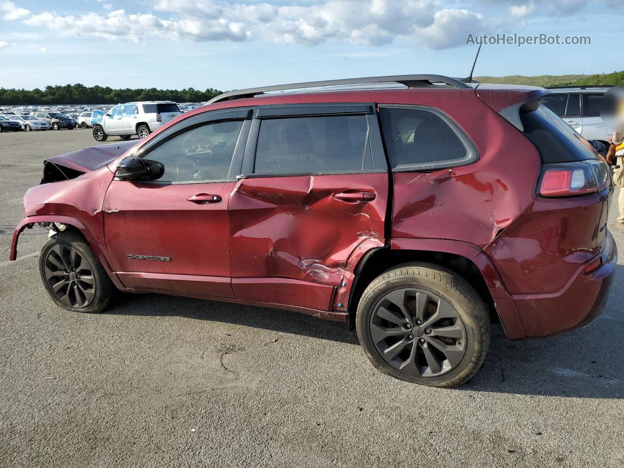 2019 Jeep Cherokee Limited Бордовый vin: 1C4PJMDX9KD400001