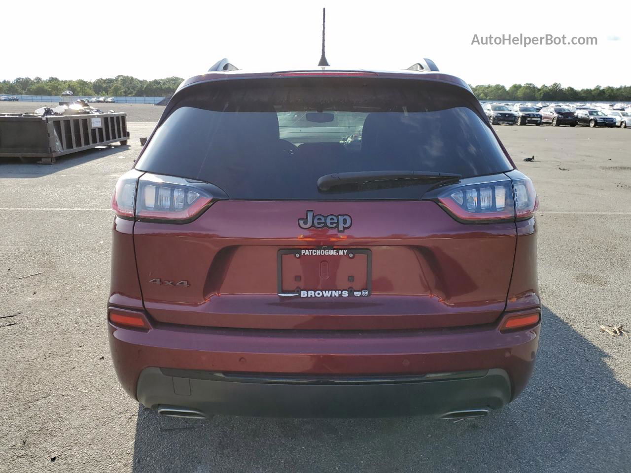 2019 Jeep Cherokee Limited Burgundy vin: 1C4PJMDX9KD400001