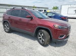 2019 Jeep Cherokee Limited Burgundy vin: 1C4PJMDX9KD423360