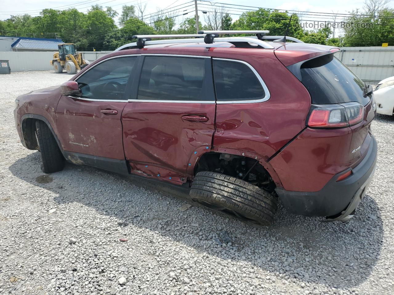 2019 Jeep Cherokee Limited Burgundy vin: 1C4PJMDX9KD423360