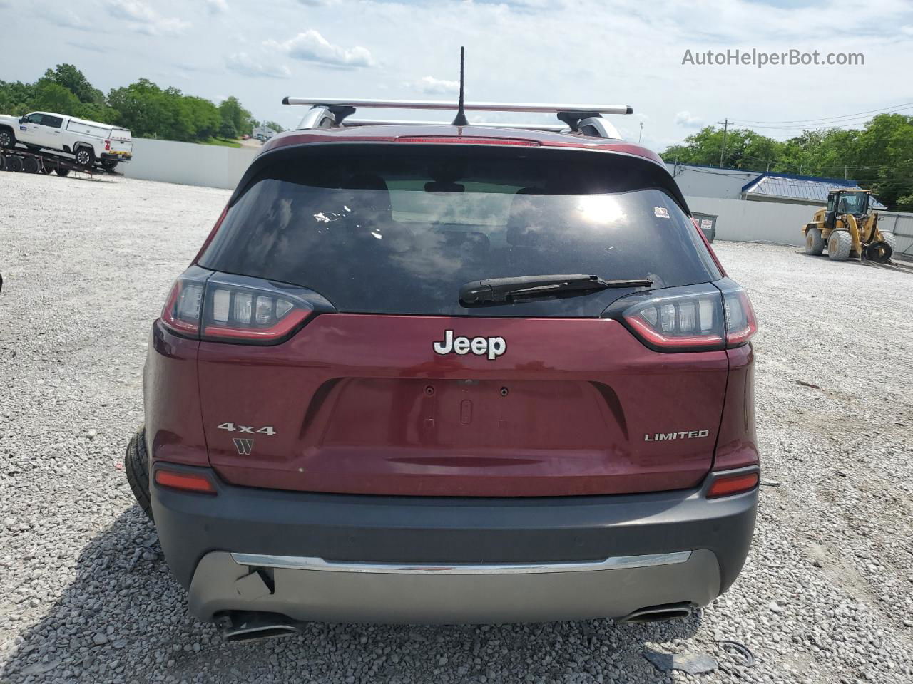 2019 Jeep Cherokee Limited Burgundy vin: 1C4PJMDX9KD423360