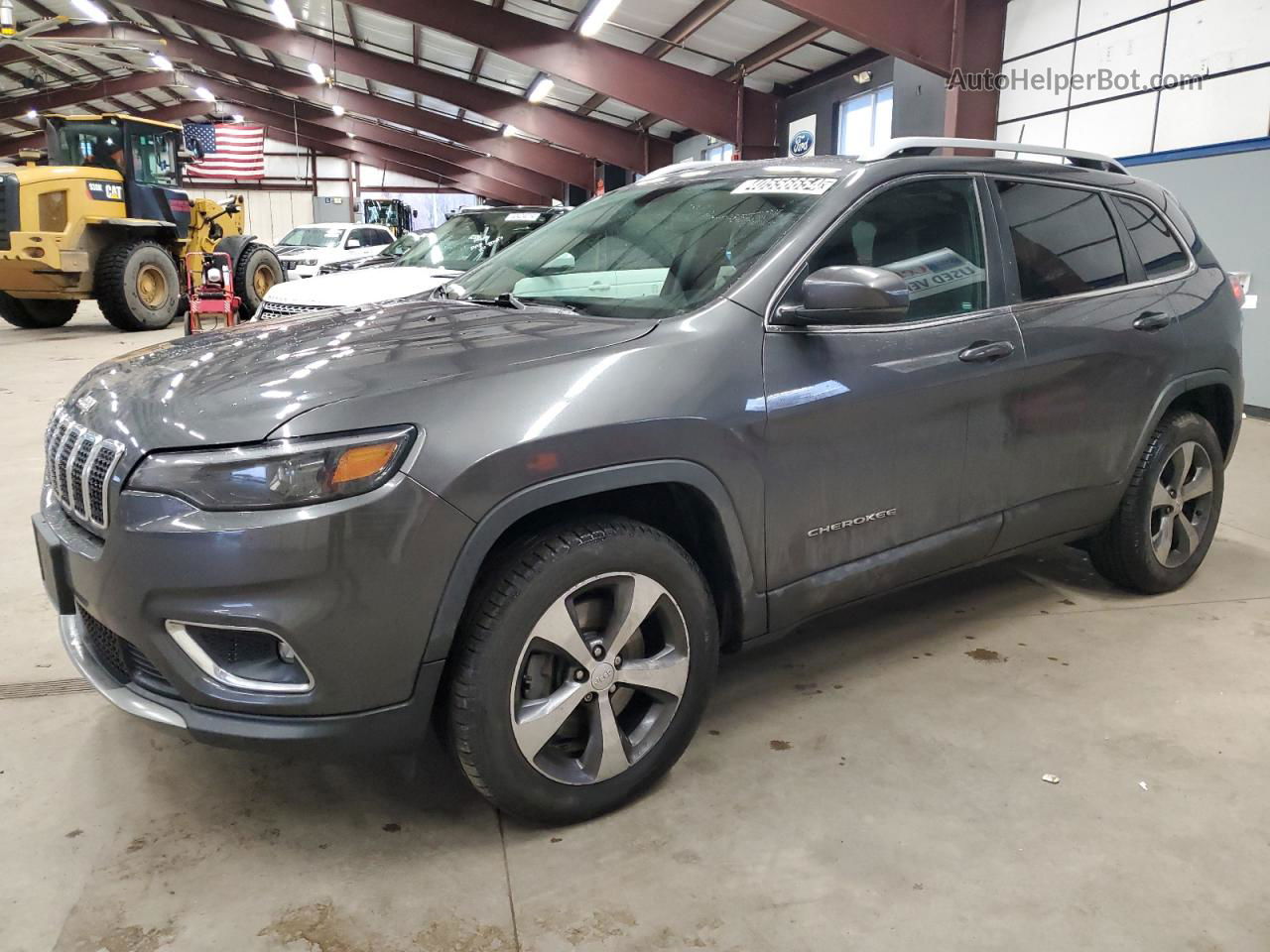 2019 Jeep Cherokee Limited Серый vin: 1C4PJMDX9KD469108