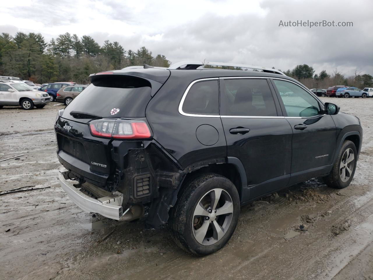 2019 Jeep Cherokee Limited Черный vin: 1C4PJMDXXKD113539