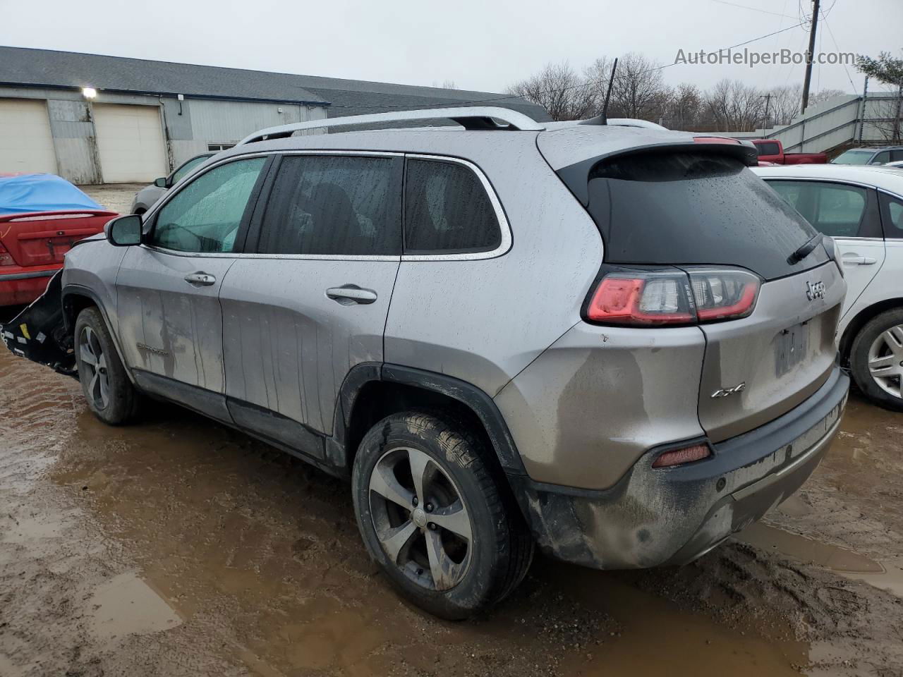 2019 Jeep Cherokee Limited Silver vin: 1C4PJMDXXKD161459