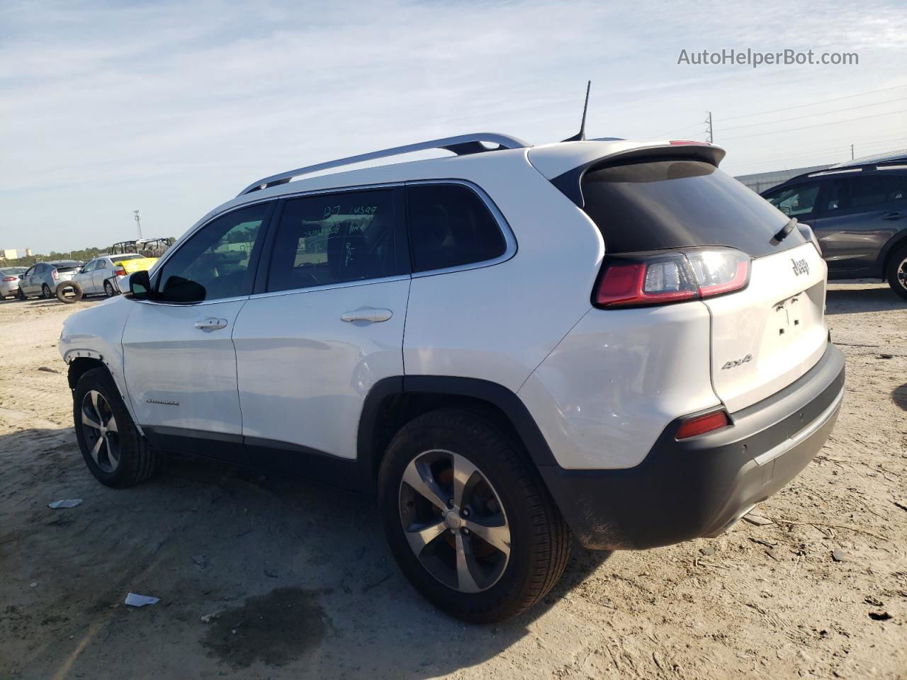 2019 Jeep Cherokee Limited White vin: 1C4PJMDXXKD260556