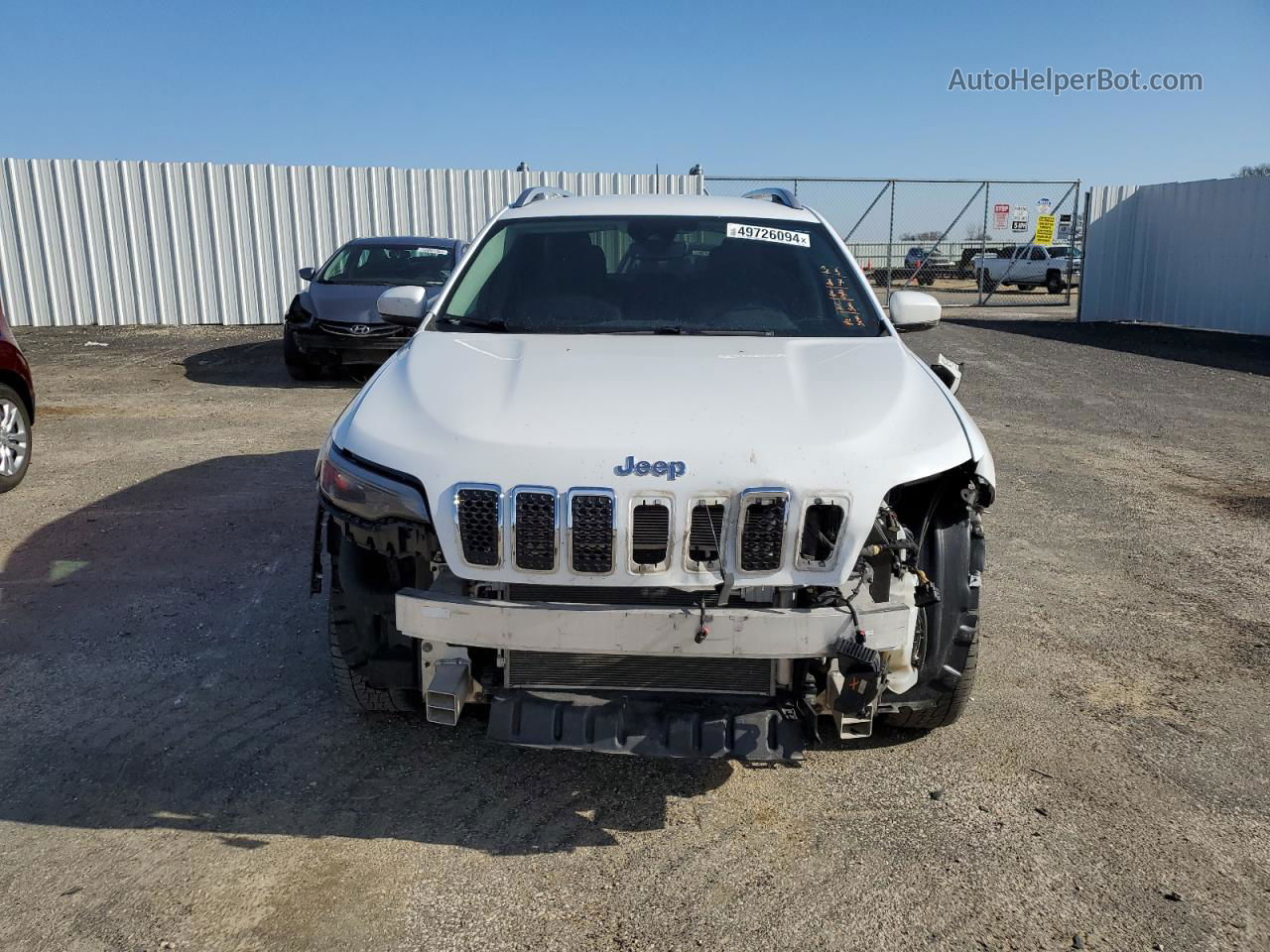 2019 Jeep Cherokee Limited White vin: 1C4PJMDXXKD334428