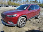 2019 Jeep Cherokee Limited Burgundy vin: 1C4PJMDXXKD336289