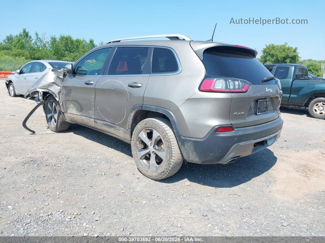 2019 Jeep Cherokee Limited 4x4 Silver vin: 1C4PJMDXXKD356722