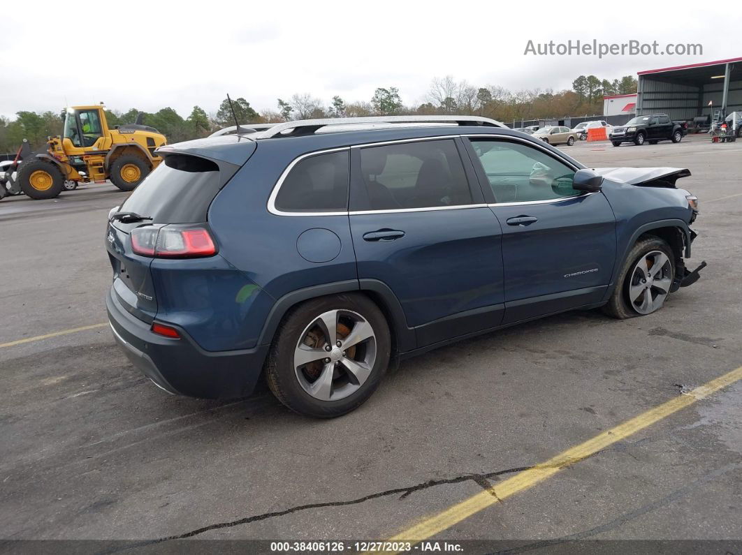 2019 Jeep Cherokee Limited 4x4 Blue vin: 1C4PJMDXXKD441169