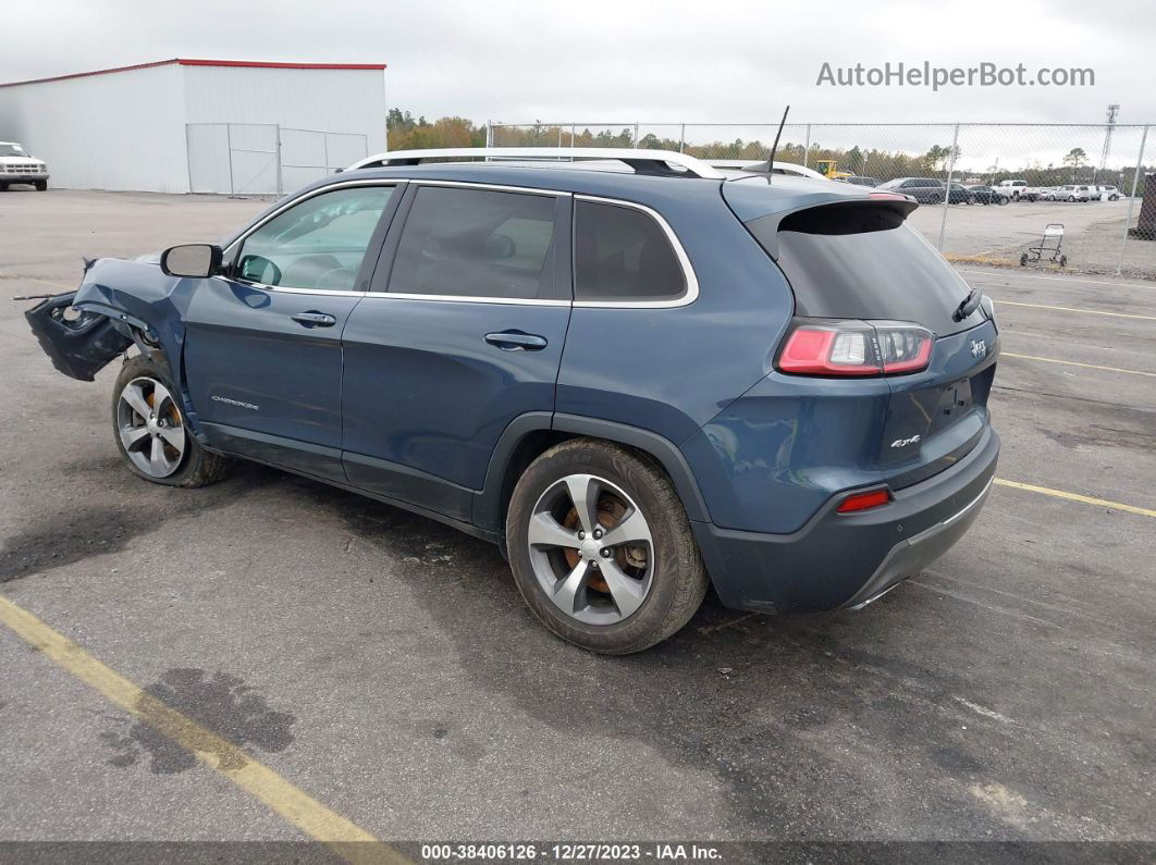 2019 Jeep Cherokee Limited 4x4 Blue vin: 1C4PJMDXXKD441169