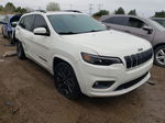 2019 Jeep Cherokee Limited White vin: 1C4PJMDXXKD442113