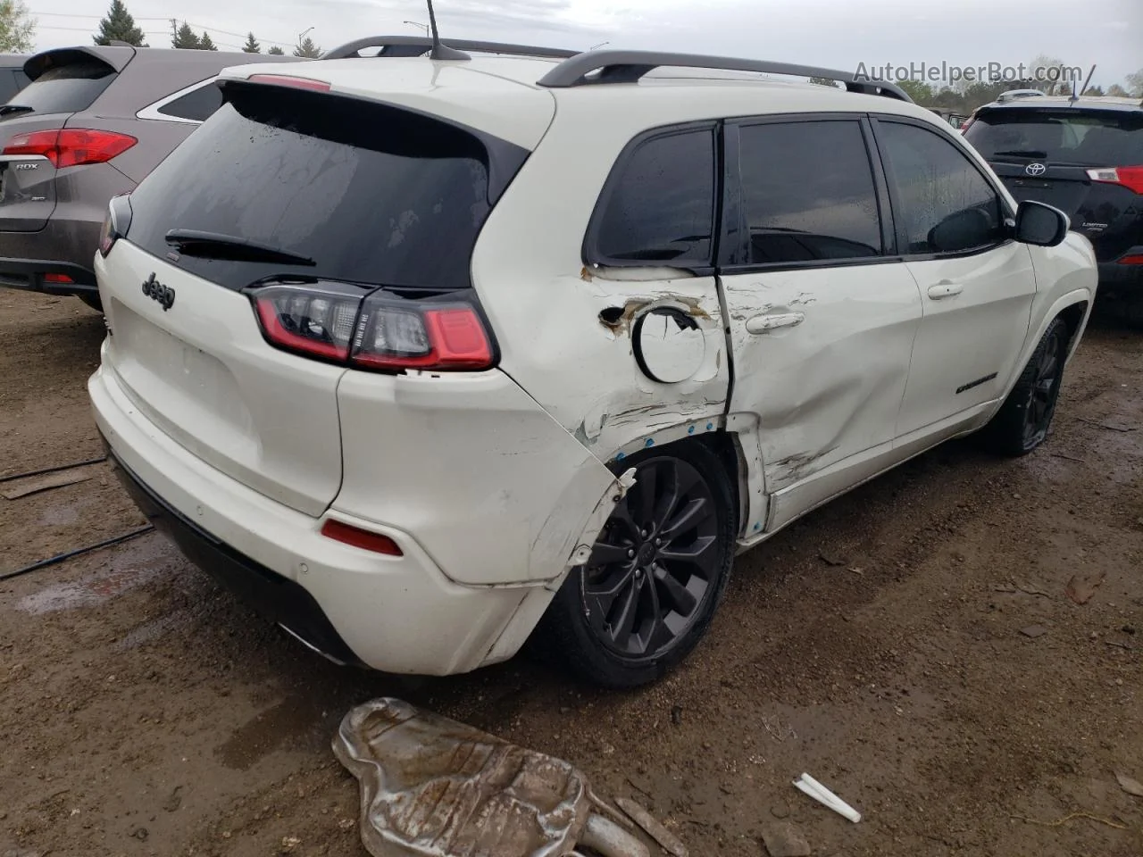 2019 Jeep Cherokee Limited White vin: 1C4PJMDXXKD442113