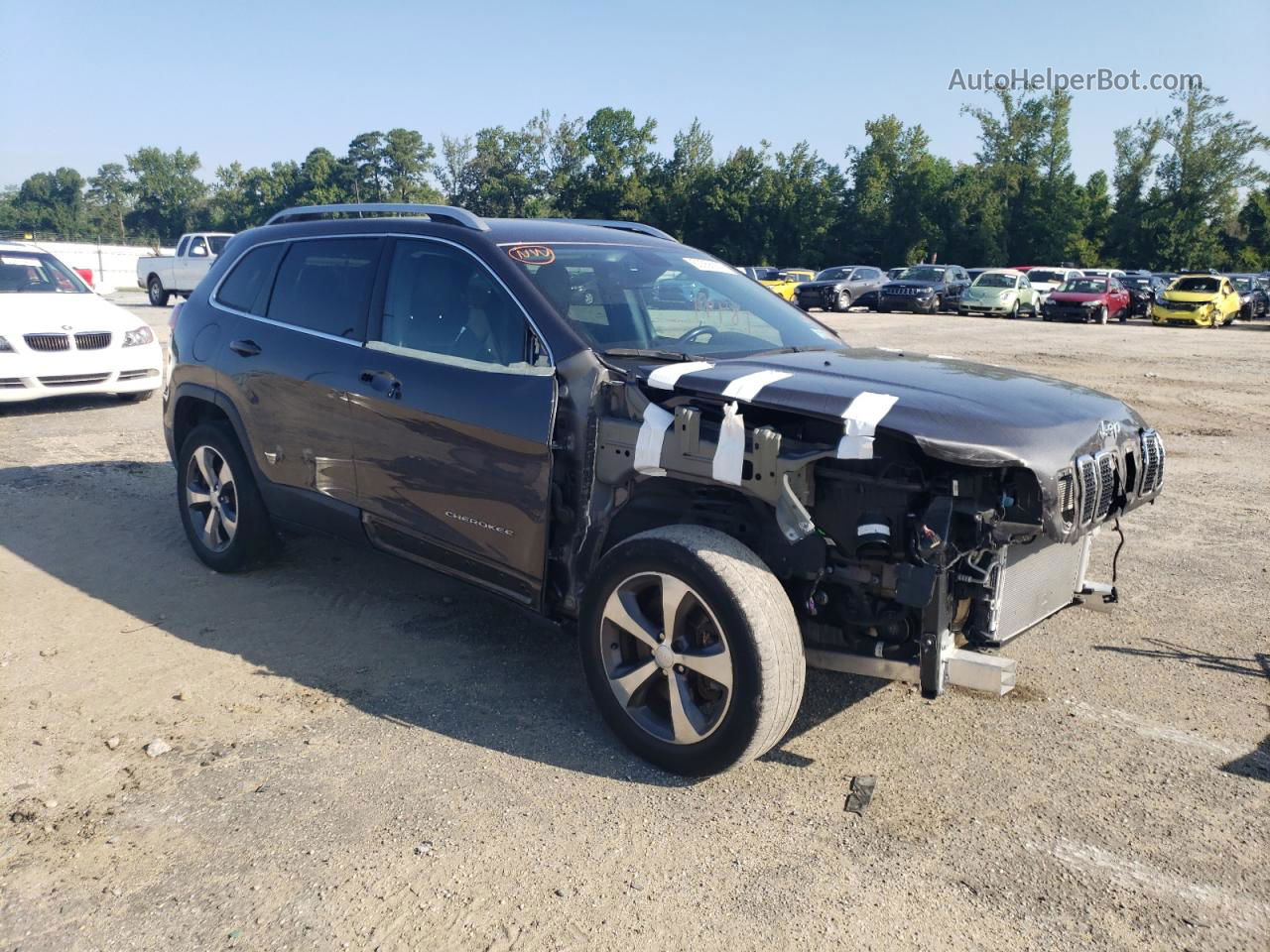 2019 Jeep Cherokee Limited Gray vin: 1C4PJMDXXKD457209