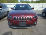 2019 Jeep Cherokee Limited Burgundy vin: 1C4PJMDXXKD459252