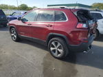 2019 Jeep Cherokee Limited Burgundy vin: 1C4PJMDXXKD459252