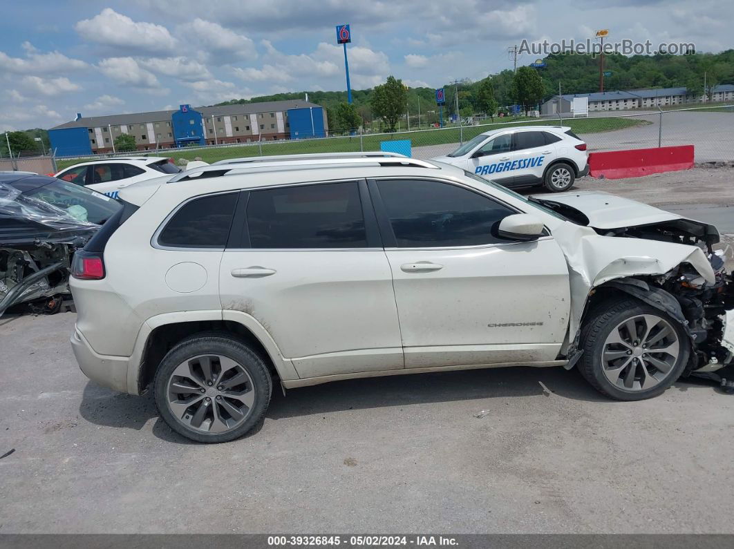 2019 Jeep Cherokee Overland 4x4 White vin: 1C4PJMJN3KD173925