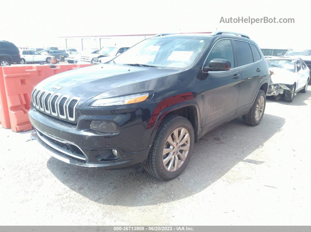 2016 Jeep Cherokee Overland Black vin: 1C4PJMJS6GW314603