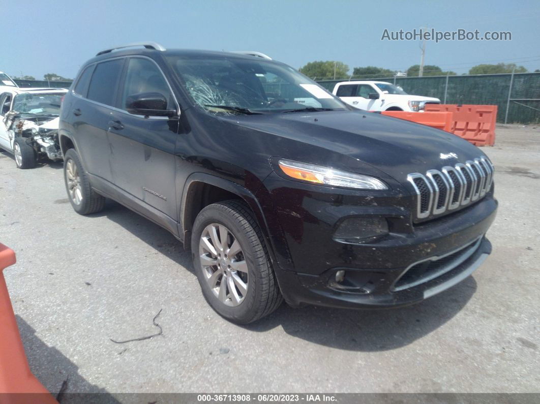 2016 Jeep Cherokee Overland Черный vin: 1C4PJMJS6GW314603