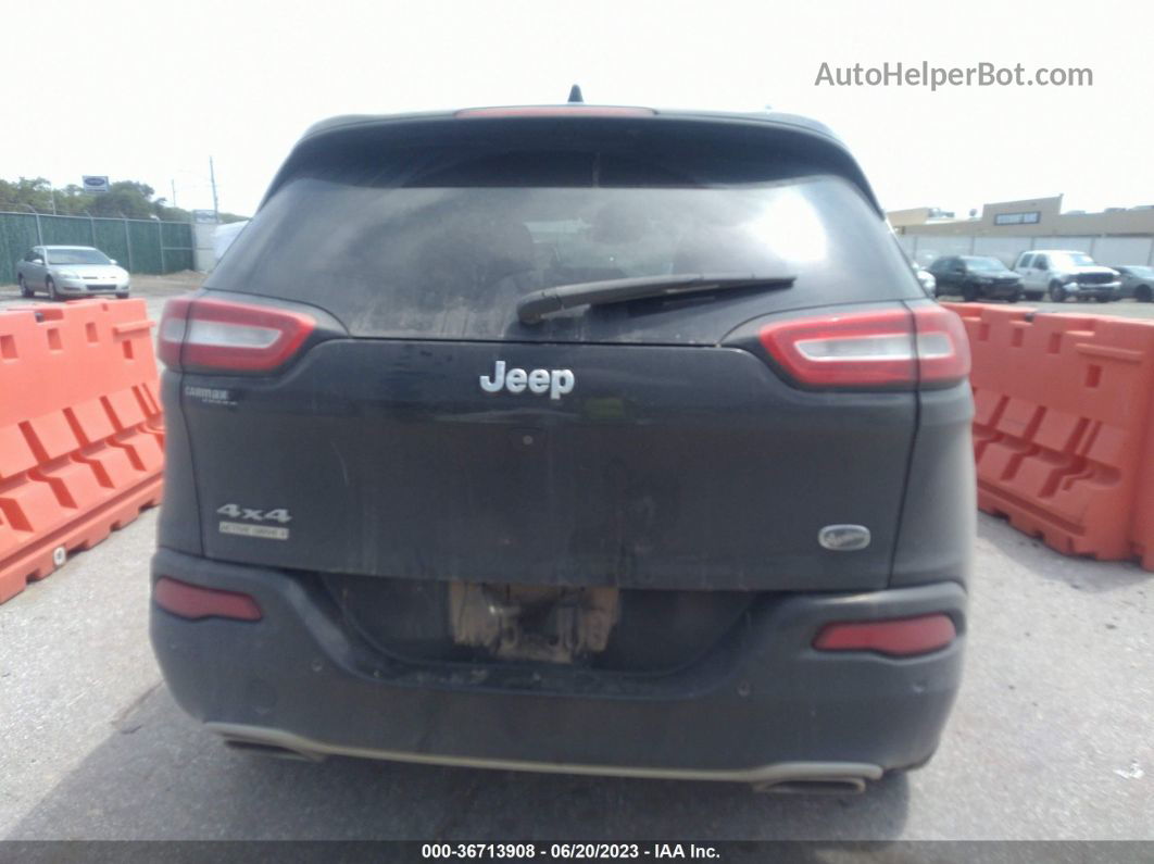 2016 Jeep Cherokee Overland Черный vin: 1C4PJMJS6GW314603