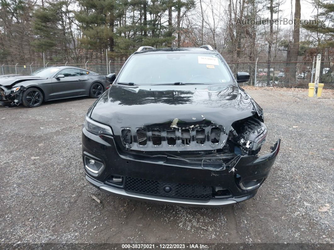 2019 Jeep Cherokee Overland 4x4 Black vin: 1C4PJMJX1KD335987