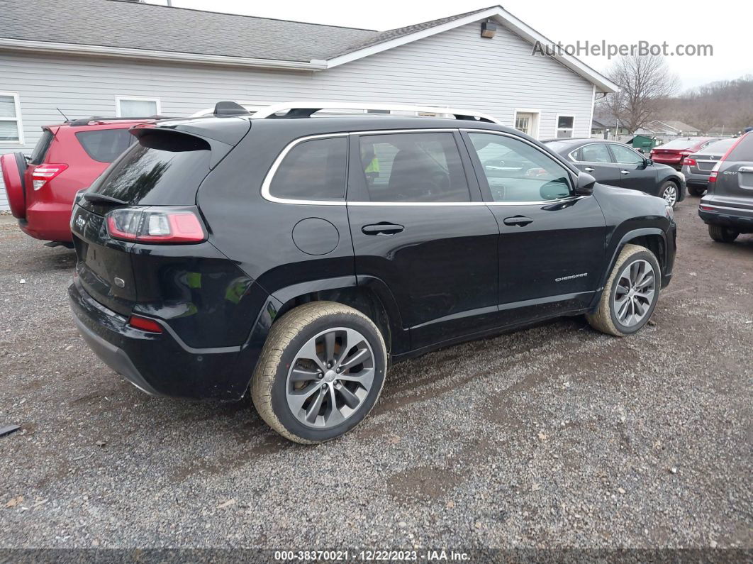 2019 Jeep Cherokee Overland 4x4 Black vin: 1C4PJMJX1KD335987