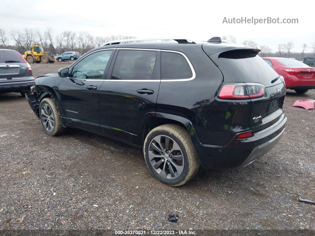 2019 Jeep Cherokee Overland 4x4 Black vin: 1C4PJMJX1KD335987