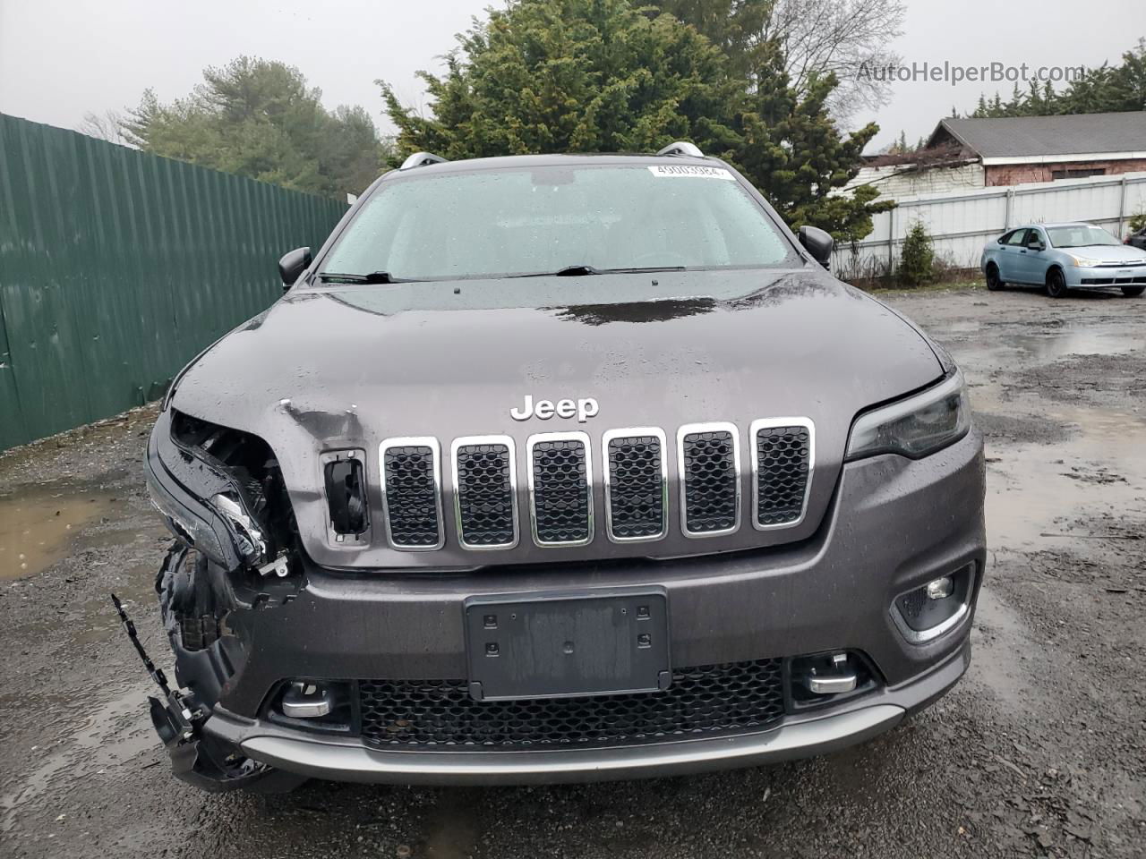 2019 Jeep Cherokee Overland Gray vin: 1C4PJMJX8KD155020