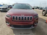 2019 Jeep Cherokee Overland Maroon vin: 1C4PJMJX9KD482929