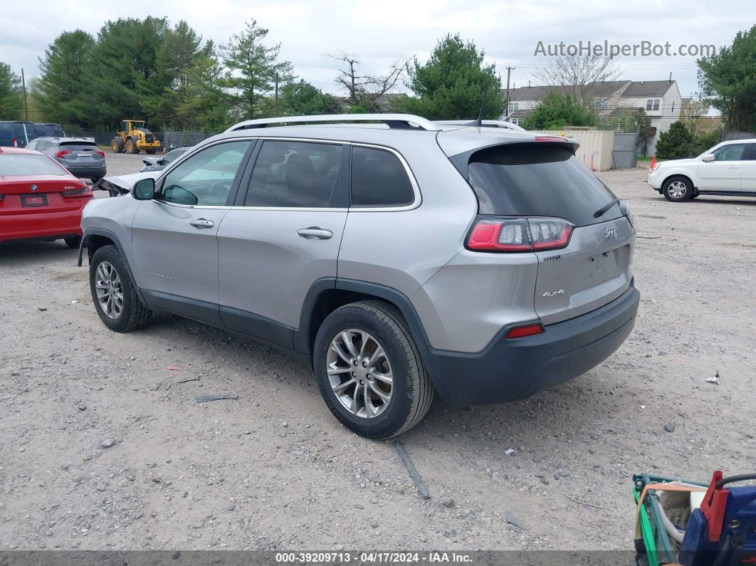 2019 Jeep Cherokee Latitude Plus 4x4 Silver vin: 1C4PJMLB0KD261477