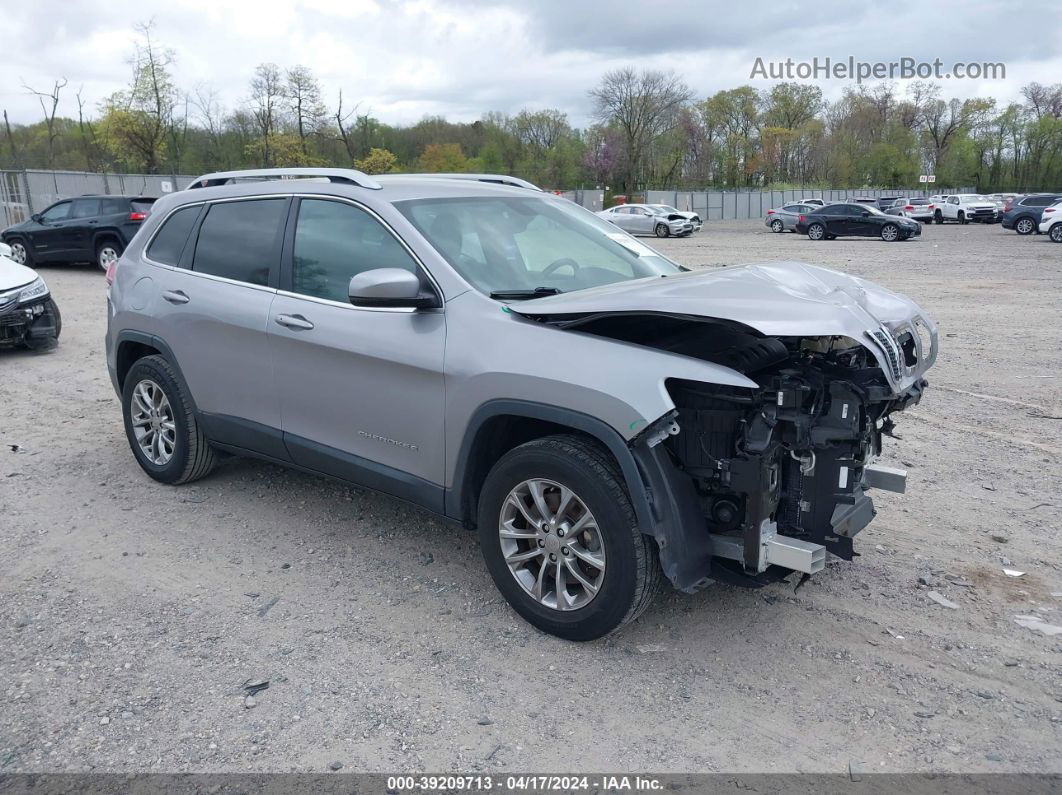 2019 Jeep Cherokee Latitude Plus 4x4 Silver vin: 1C4PJMLB0KD261477