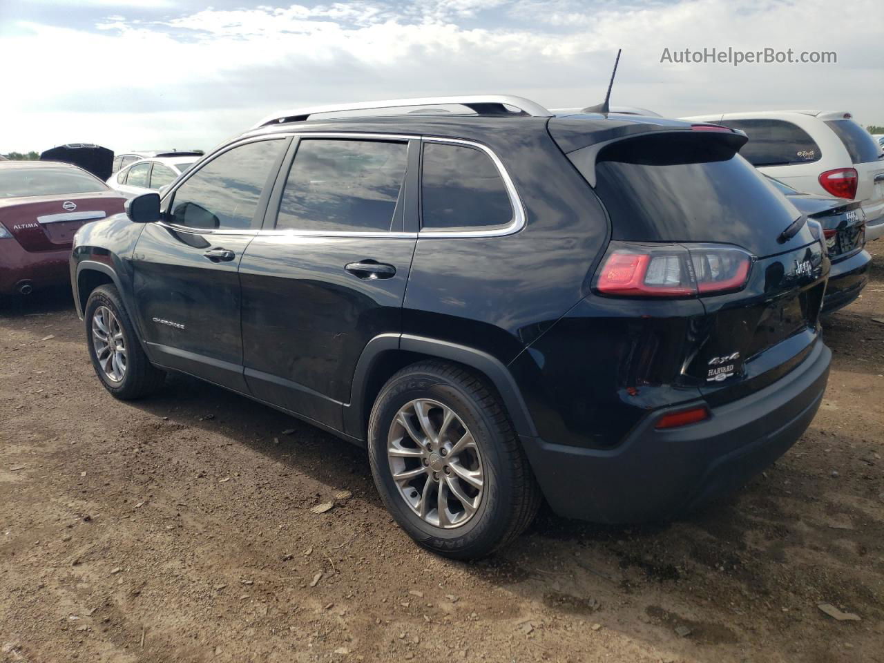 2019 Jeep Cherokee Latitude Plus Черный vin: 1C4PJMLB0KD261737