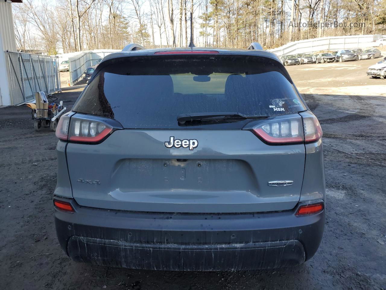 2021 Jeep Cherokee Latitude Plus Gray vin: 1C4PJMLB0MD133002