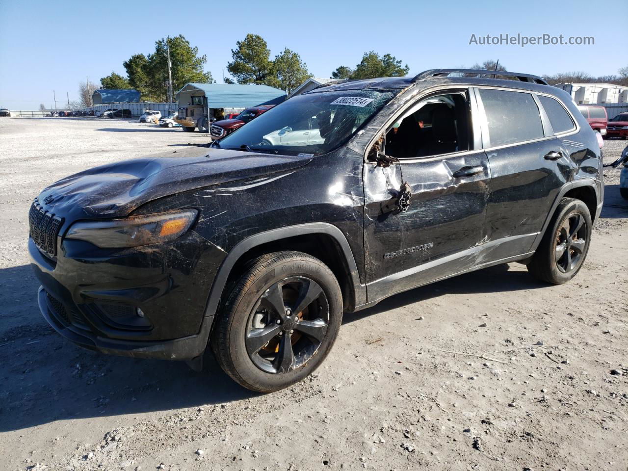 2021 Jeep Cherokee Latitude Plus Black vin: 1C4PJMLB0MD136420