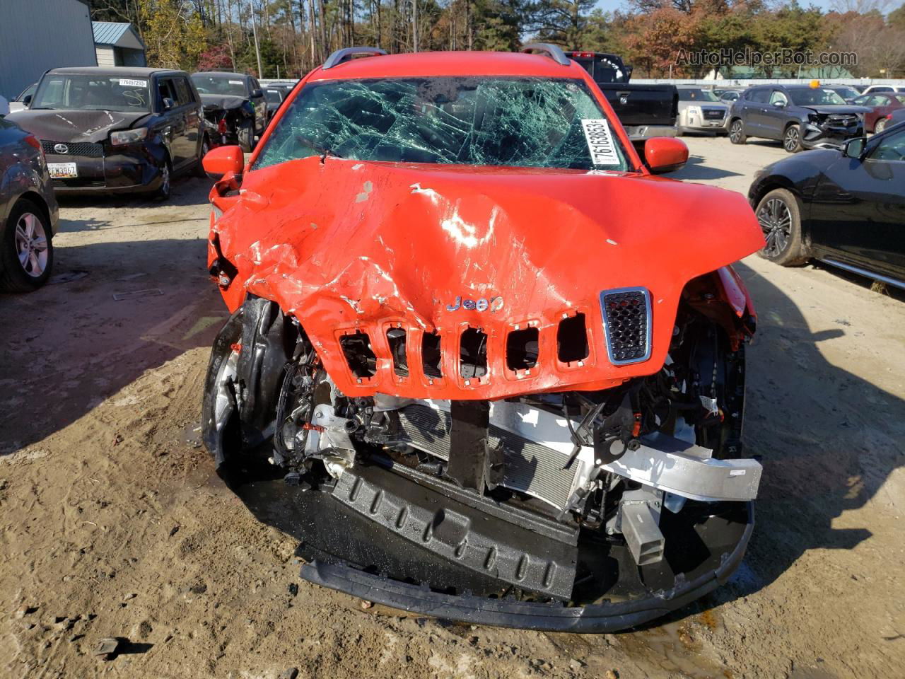 2021 Jeep Cherokee Latitude Plus Orange vin: 1C4PJMLB0MD168185