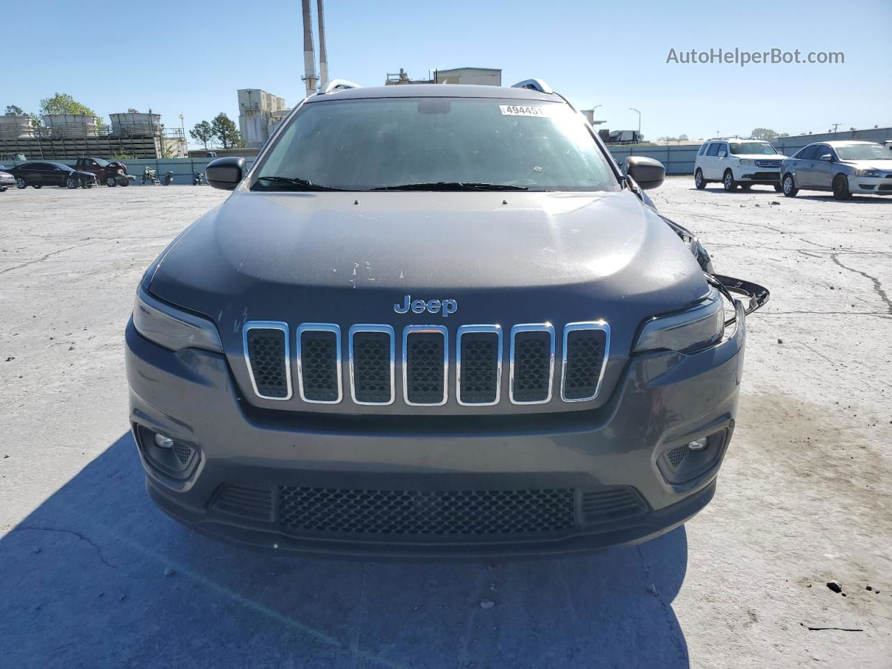 2019 Jeep Cherokee Latitude Plus Gray vin: 1C4PJMLB1KD239911