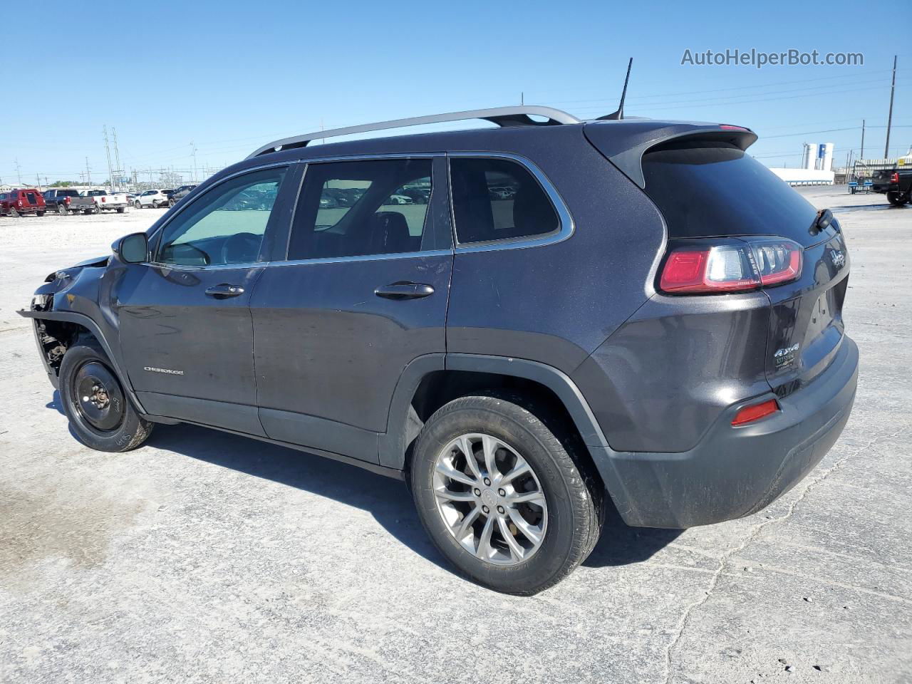 2019 Jeep Cherokee Latitude Plus Gray vin: 1C4PJMLB1KD239911