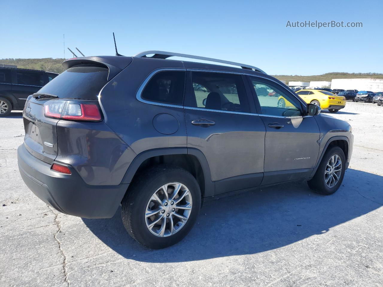 2019 Jeep Cherokee Latitude Plus Gray vin: 1C4PJMLB1KD239911