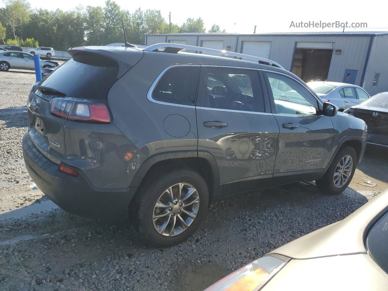 2019 Jeep Cherokee Latitude Plus Gray vin: 1C4PJMLB1KD354606