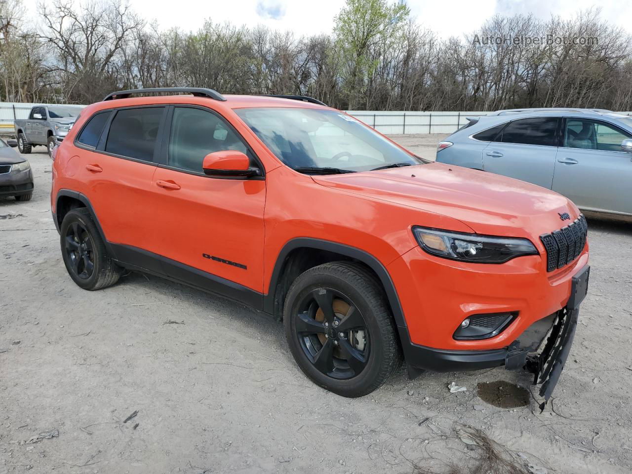 2021 Jeep Cherokee Latitude Plus Orange vin: 1C4PJMLB1MD222576