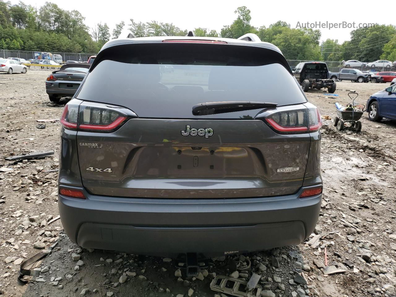 2019 Jeep Cherokee Latitude Plus Серый vin: 1C4PJMLB2KD188435