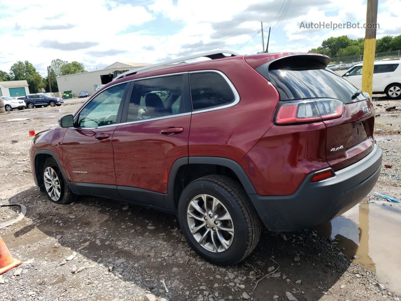 2019 Jeep Cherokee Latitude Plus Red vin: 1C4PJMLB2KD201149