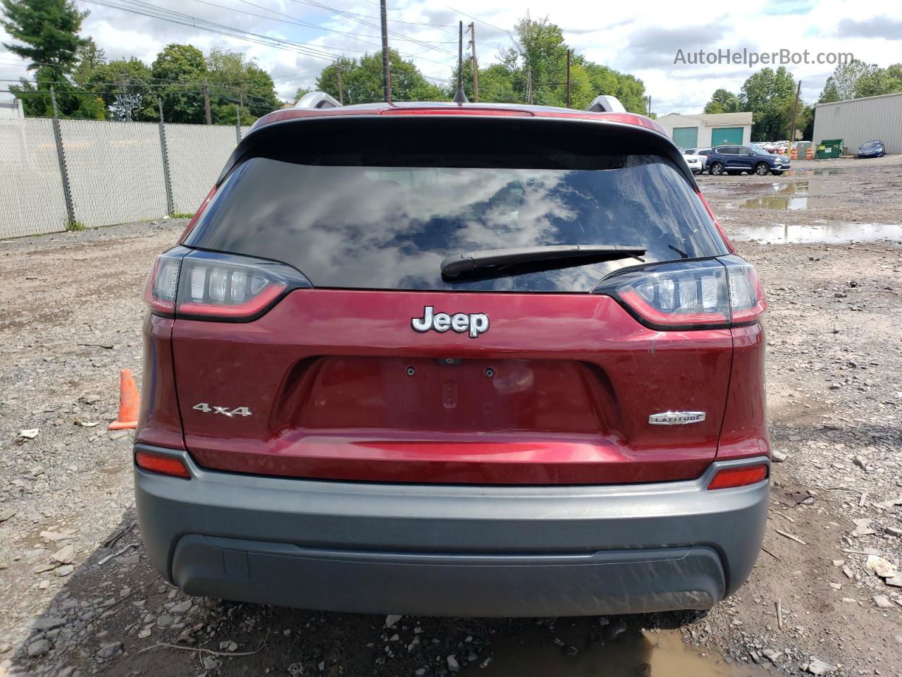 2019 Jeep Cherokee Latitude Plus Red vin: 1C4PJMLB2KD201149