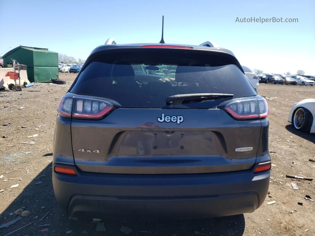 2019 Jeep Cherokee Latitude Plus Gray vin: 1C4PJMLB2KD213768