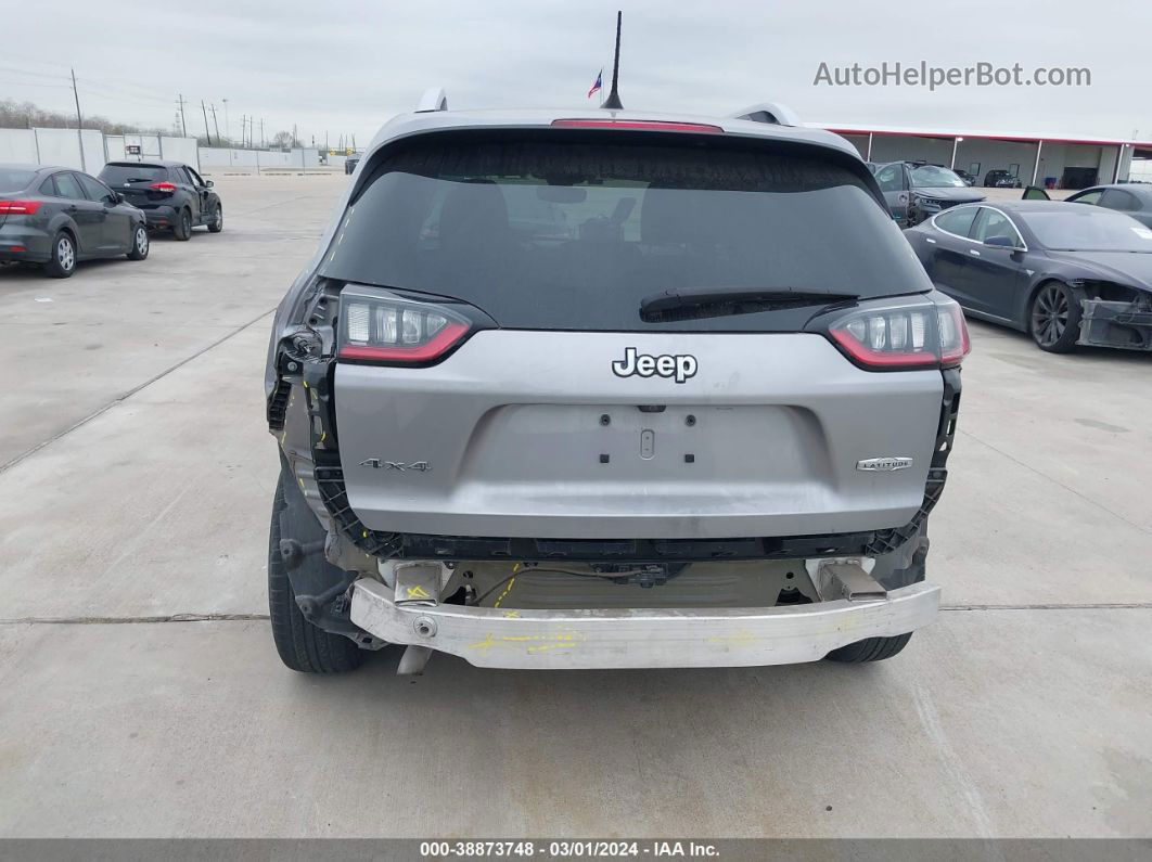 2019 Jeep Cherokee Latitude Plus 4x4 Silver vin: 1C4PJMLB2KD338155