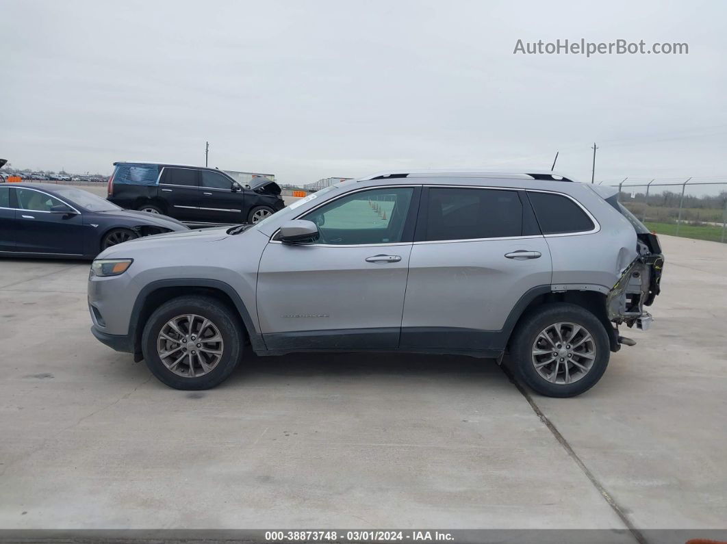 2019 Jeep Cherokee Latitude Plus 4x4 Серебряный vin: 1C4PJMLB2KD338155