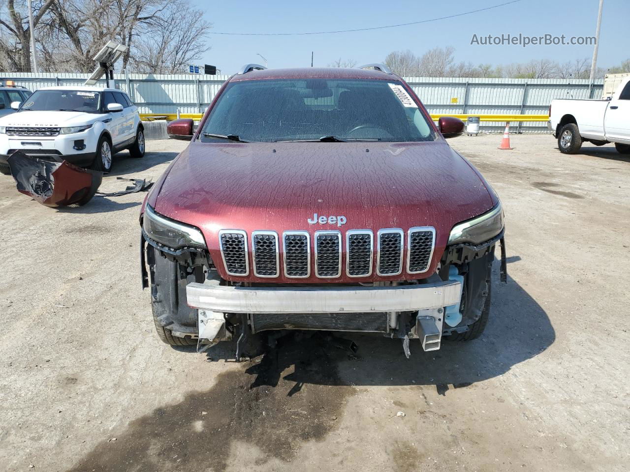 2019 Jeep Cherokee Latitude Plus Красный vin: 1C4PJMLB2KD374542