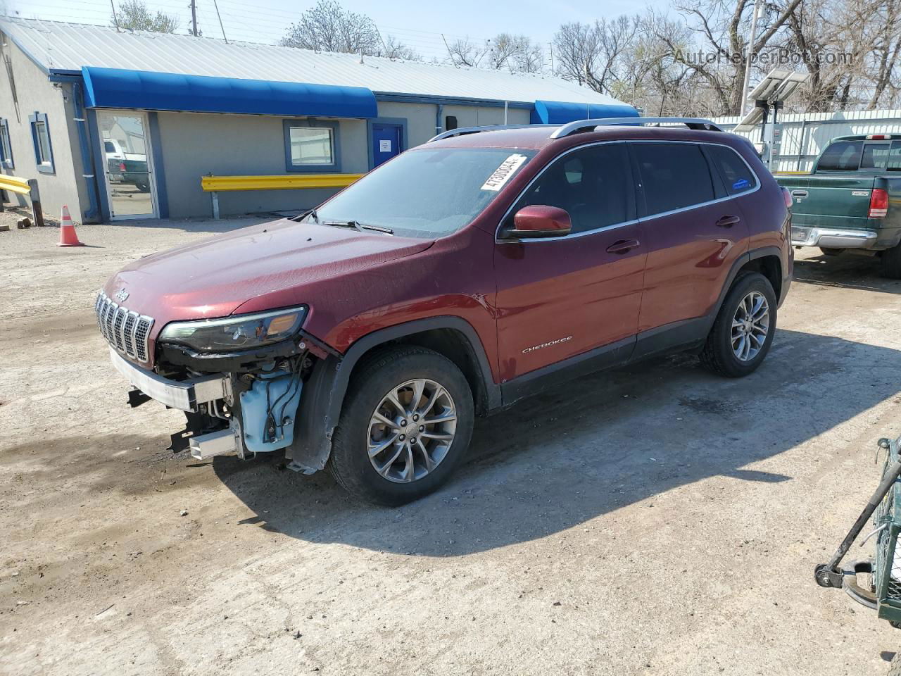 2019 Jeep Cherokee Latitude Plus Red vin: 1C4PJMLB2KD374542