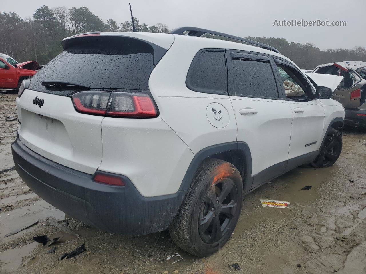 2019 Jeep Cherokee Latitude Plus White vin: 1C4PJMLB2KD414960